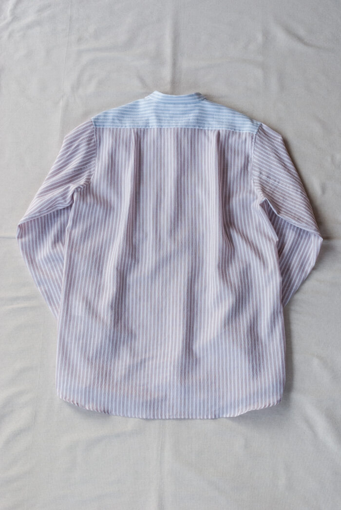 Frank Leder Dead Stock Two Tone Stripe Cotton Shirt