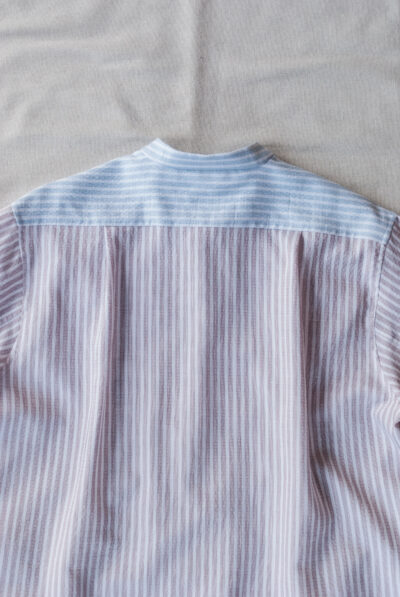 Frank Leder Dead Stock Two Tone Stripe Cotton Shirt