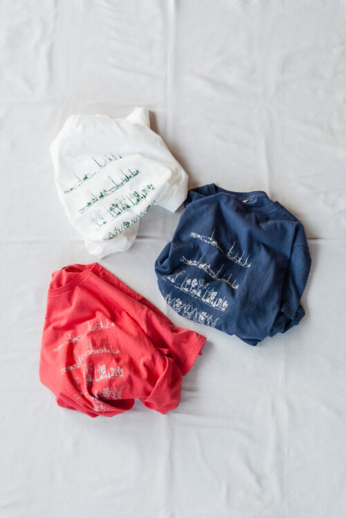 FilMelange VINK-TREES Vintage Tenjiku Print T-Shirt
