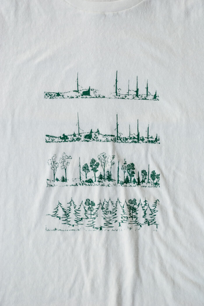 FilMelange VINK-TREES Vintage Tenjiku Print T-Shirt