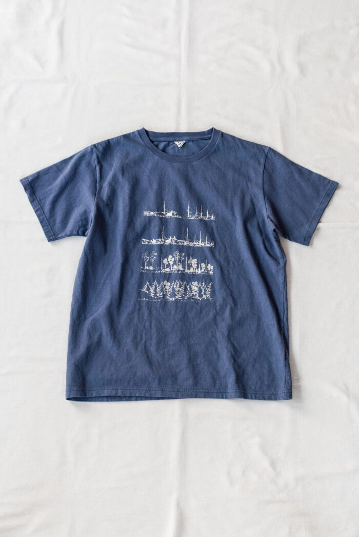FilMelange VINK-TREES Vintage Tenjiku Print T-Shirt