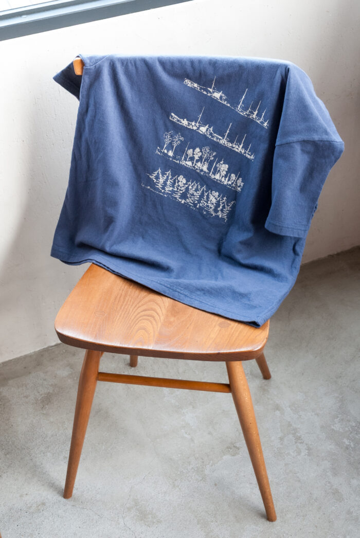 FilMelange VINK-TREES Vintage Tenjiku Print T-Shirt