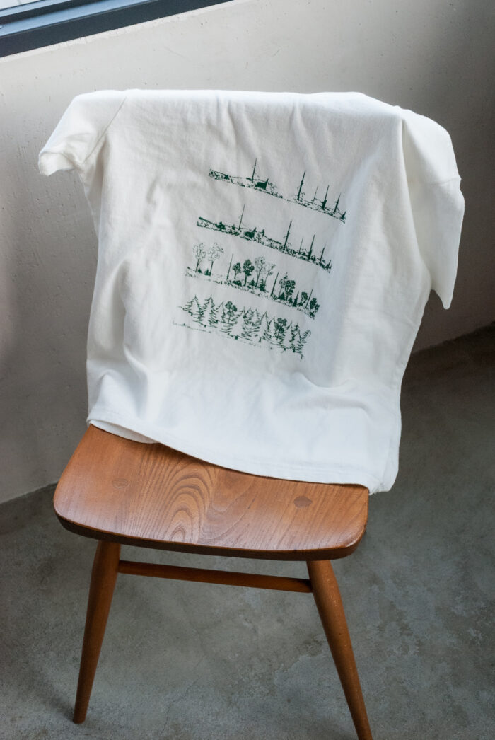 FilMelange VINK-TREES Vintage Tenjiku Print T-Shirt