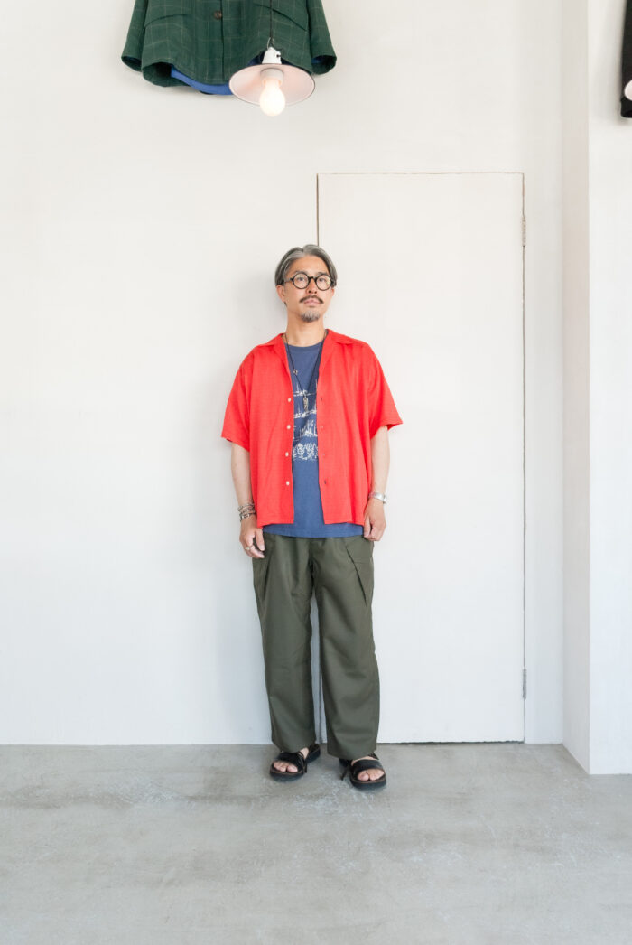FilMelange VINK-TREES Vintage Tenjiku Print T-Shirt