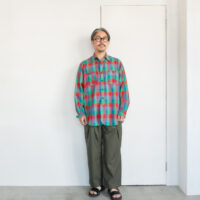 SASSAFRAS Gardening at Night Shirt Madras Check