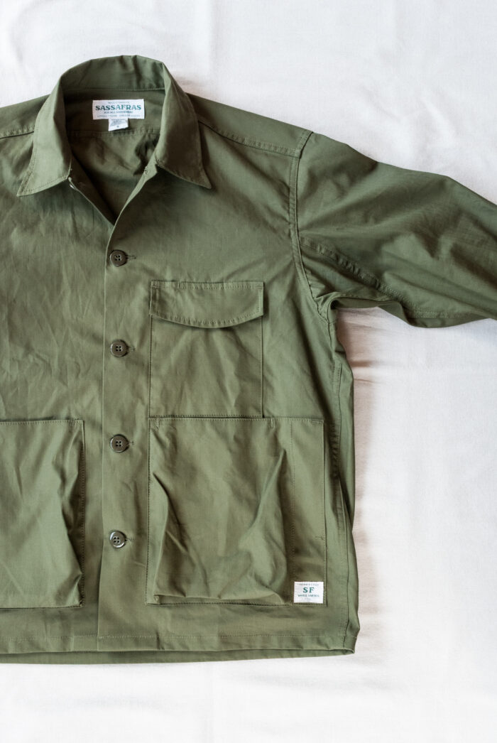 SASSAFRAS Digs Crew Half Army Ripstop Olive