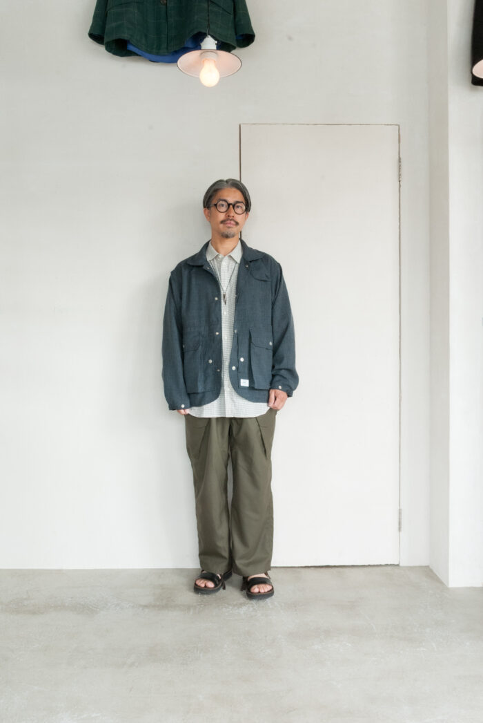 MASTER&Co. New Plain Shirt Shirring Check White