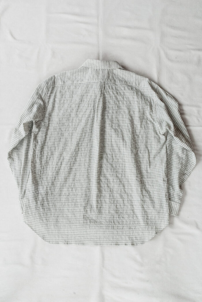 MASTER&Co. New Plain Shirt Shirring Check White