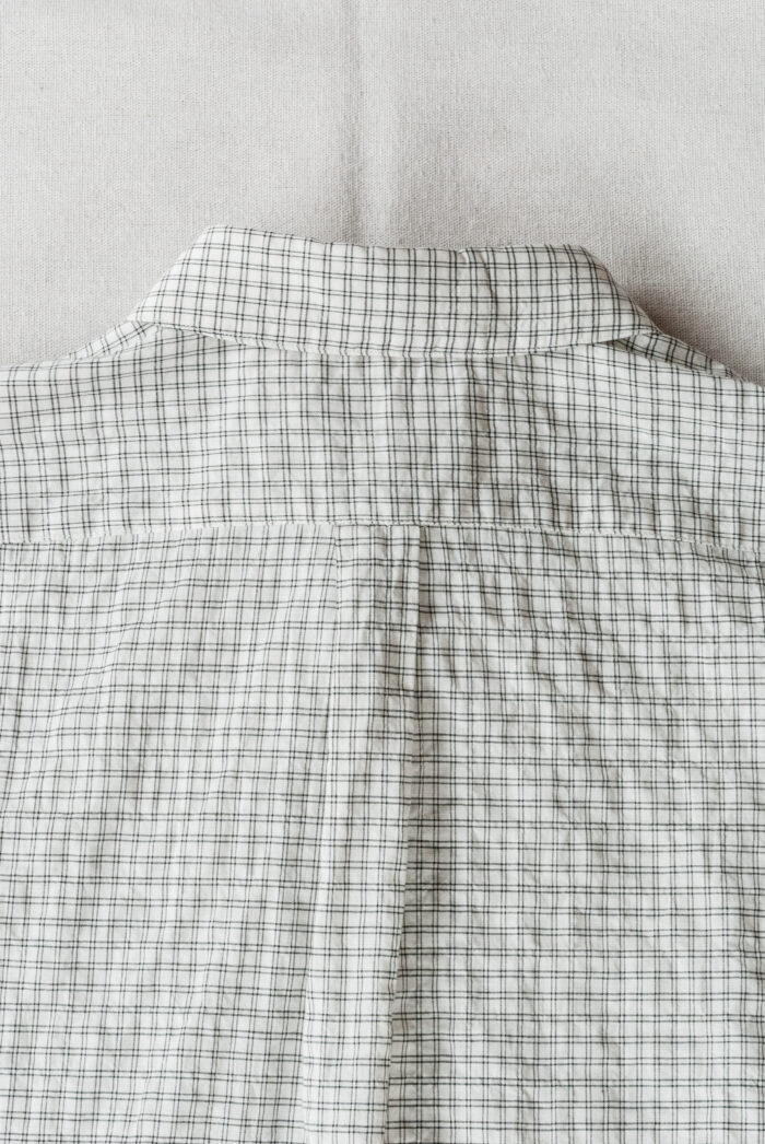 MASTER&Co. New Plain Shirt Shirring Check White