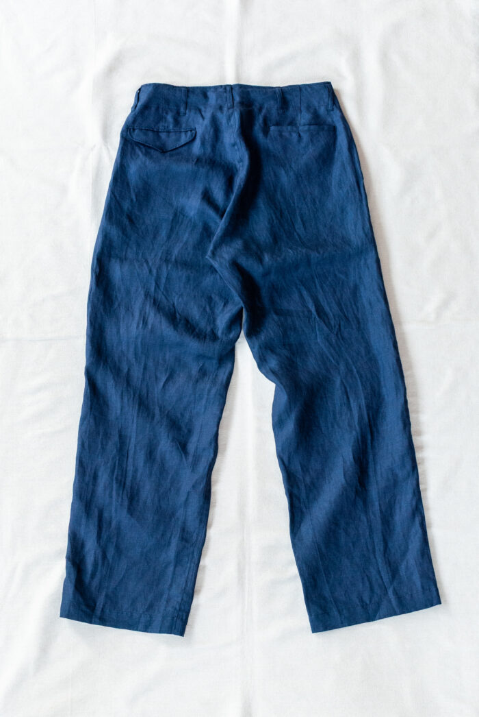 MASTER&Co. Indigo Linen Drawstring Trousers