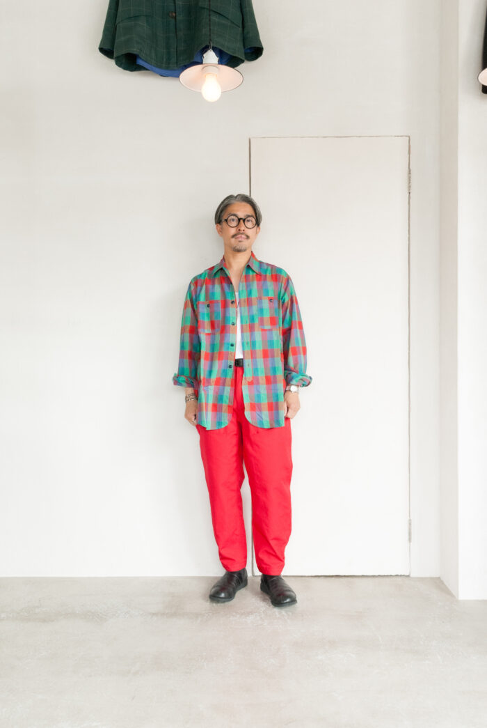 SASSAFRAS Leaf Warden Pants 4/5 Weather Cloth Red
