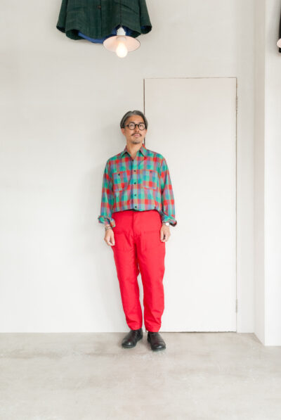 SASSAFRAS Leaf Warden Pants 4/5 Weather Cloth Red