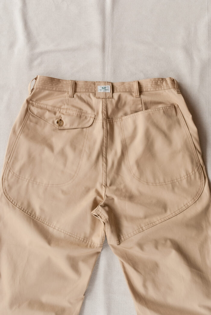 SASSAFRAS Leaf Warden Pants 4/5 Weather Cloth Beige