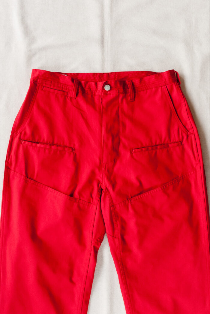 SASSAFRAS Leaf Warden Pants 4/5 Weather Cloth Red