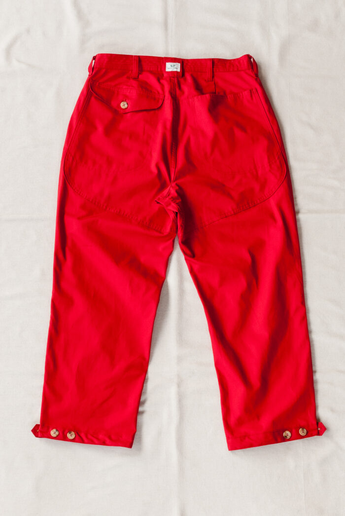 SASSAFRAS Leaf Warden Pants 4/5 Weather Cloth Red