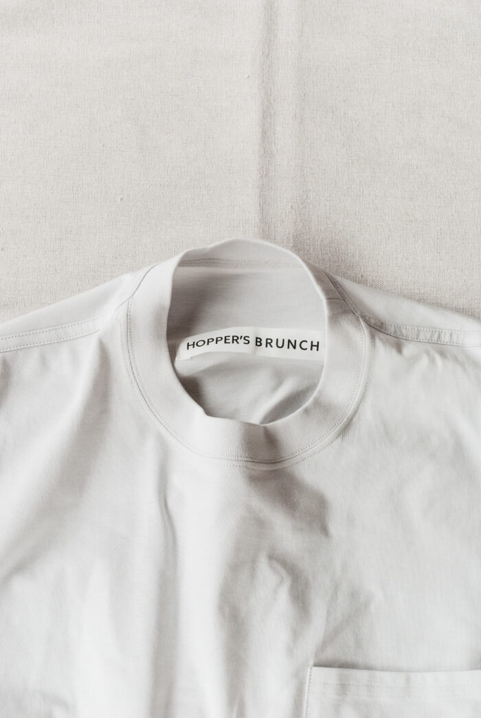 HOPPER’S BRUNCH Pocket Tee L.Grey