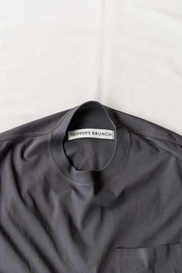 HOPPER’S BRUNCH Pocket Tee D.Grey
