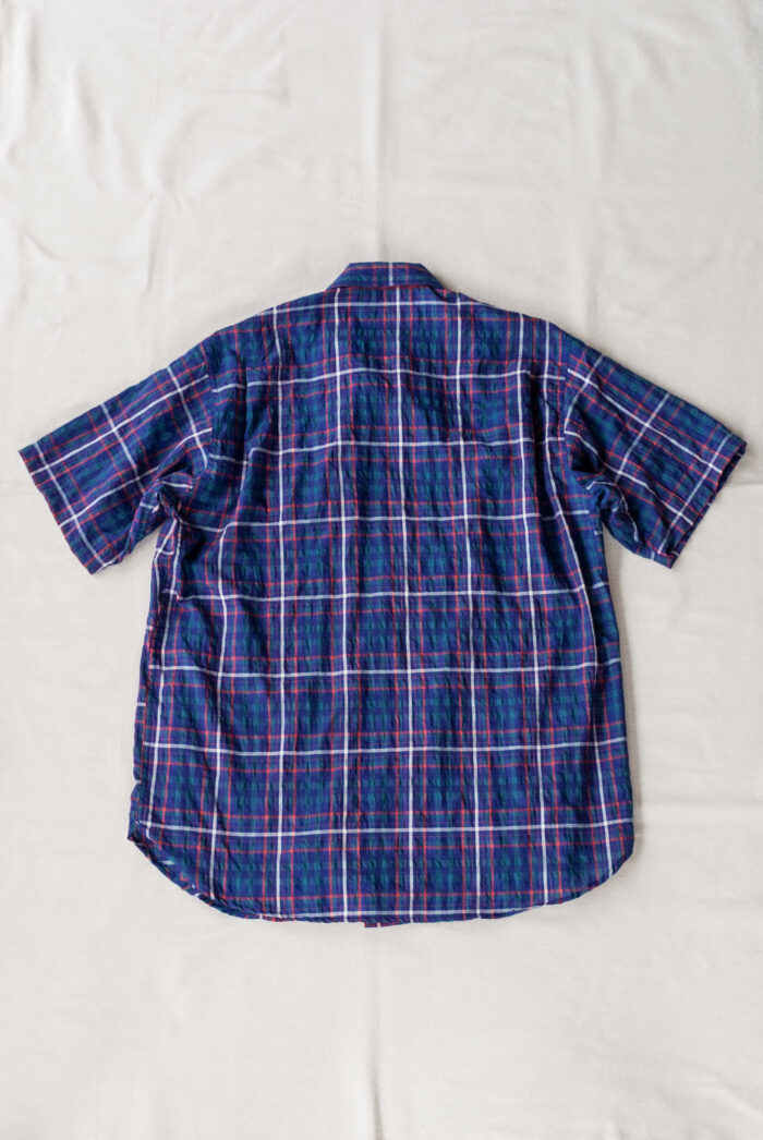 SASSAFRAS Digs Crew Half 1/2 C/P Ripple Check Blue(Purple)