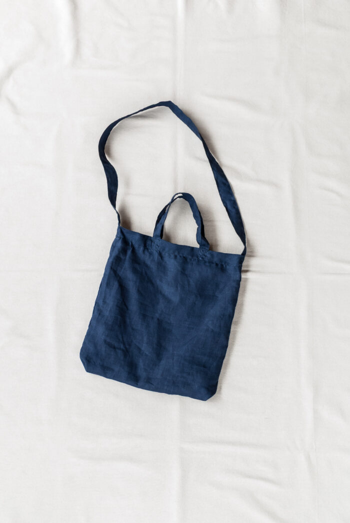 MASTER & Co. Indigo Linen 2Way Shoulder Bag