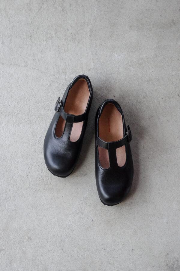 nakamura shoes T-02 T-Strap Shoes Black