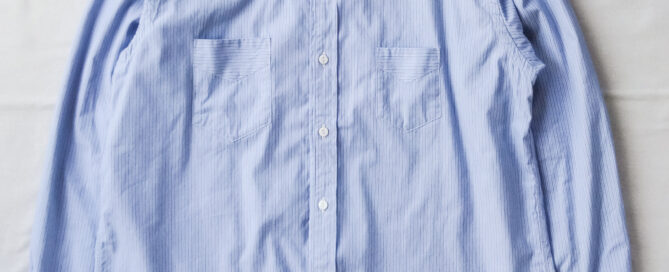 Post O’Alls Neutron-D feather chambray - W Blue Stripe