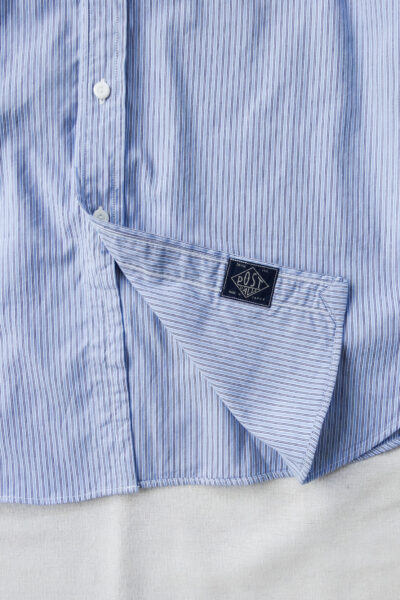 Post O’Alls Neutron-D feather chambray - W Blue Stripe