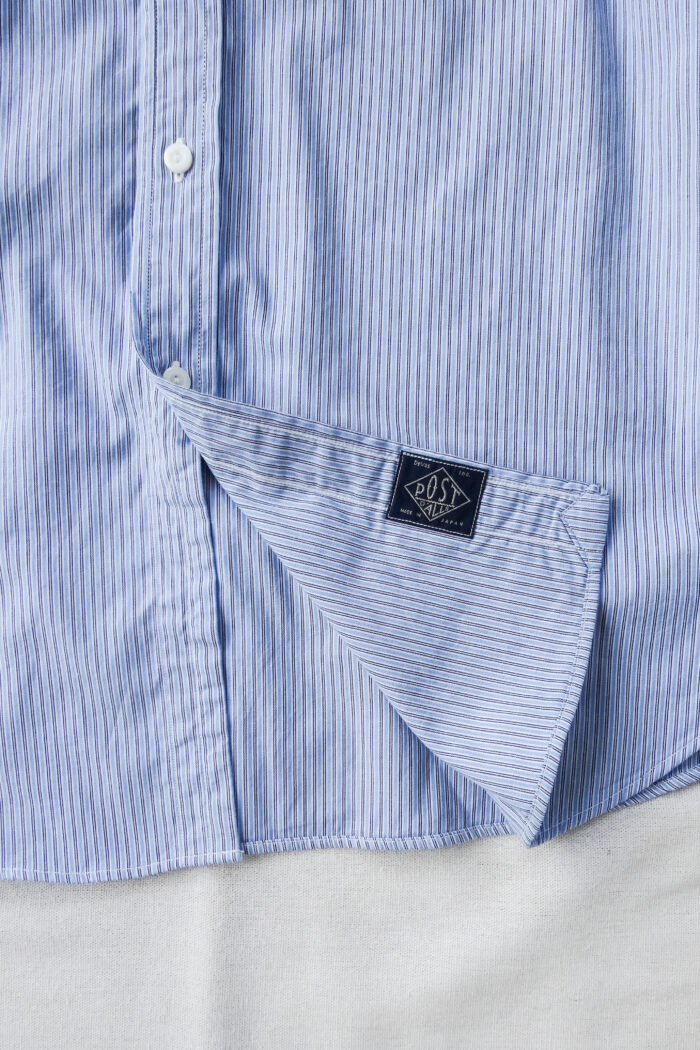 Post O’Alls Neutron-D feather chambray - W Blue Stripe