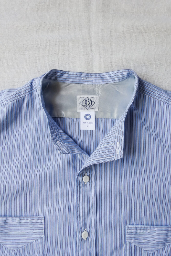Post O’Alls Neutron-D feather chambray - W Blue Stripe