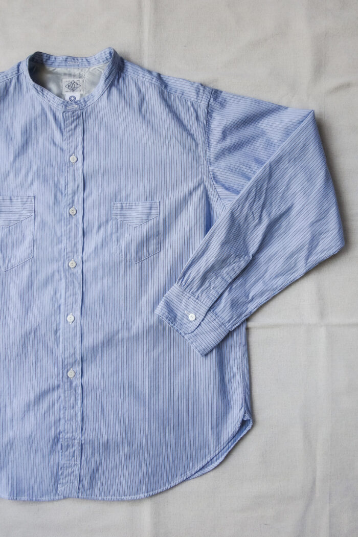 Post O’Alls Neutron-D feather chambray - W Blue Stripe