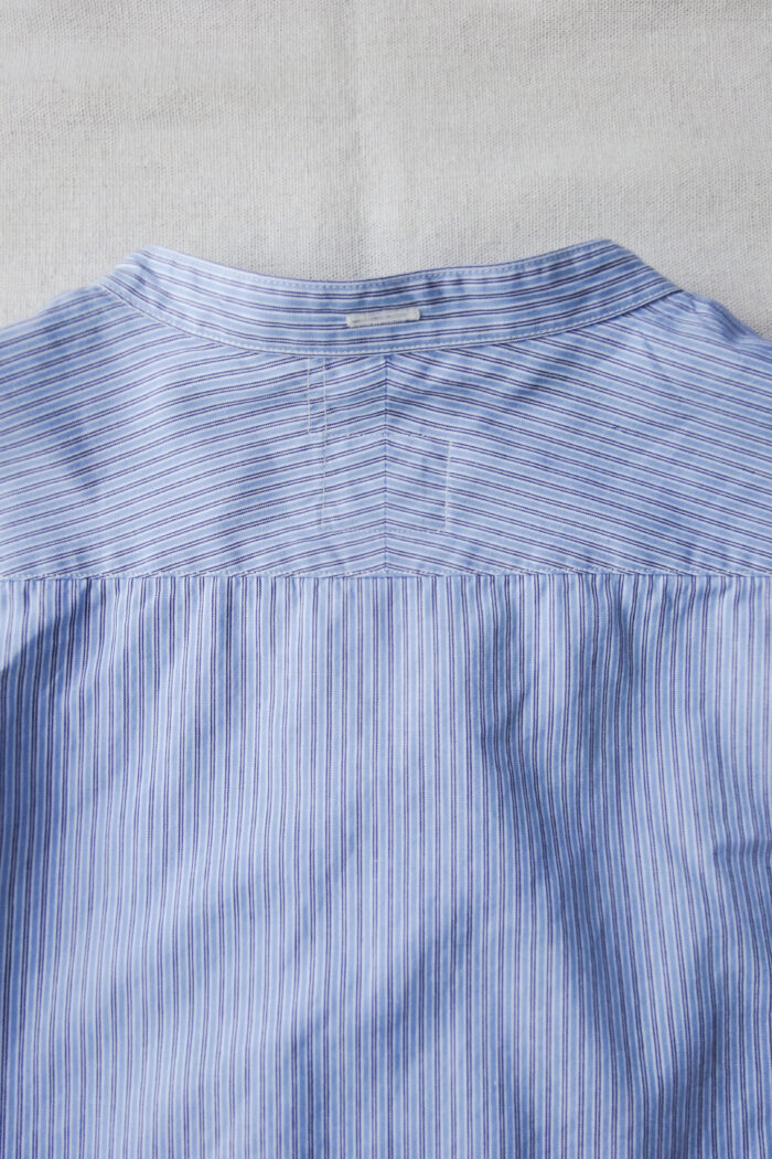 Post O’Alls Neutron-D feather chambray - W Blue Stripe