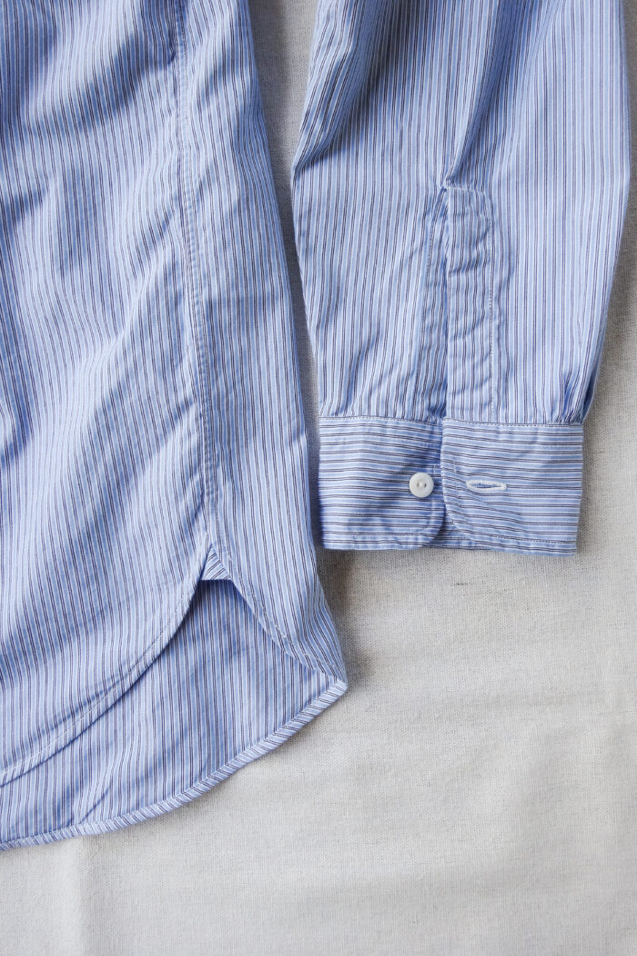 Post O’Alls Neutron-D feather chambray - W Blue Stripe