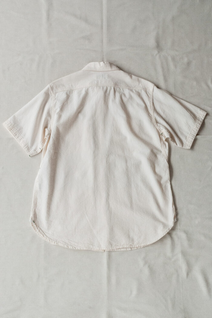SASSAFRAS C&P.O. Apron Shirt 1/2 5oz Chambray Natural 2019 Archive