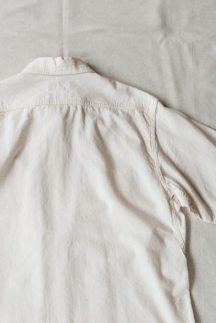 SASSAFRAS C&P.O. Apron Shirt 1/2 5oz Chambray Natural 2019 Archive