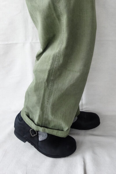 nakamura shoes T-01 Oiled  Velour Black