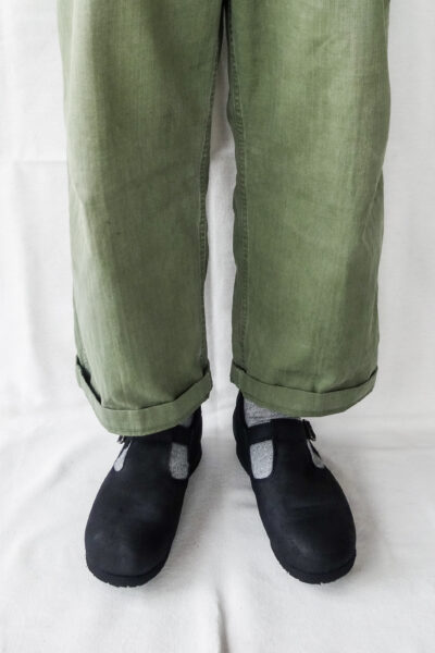 nakamura shoes T-01 Oiled  Velour Black