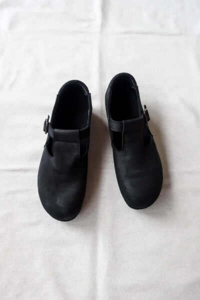 nakamura shoes T-01 Oiled  Velour Black