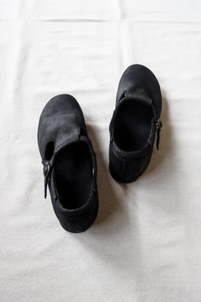 nakamura shoes T-01 Oiled  Velour Black