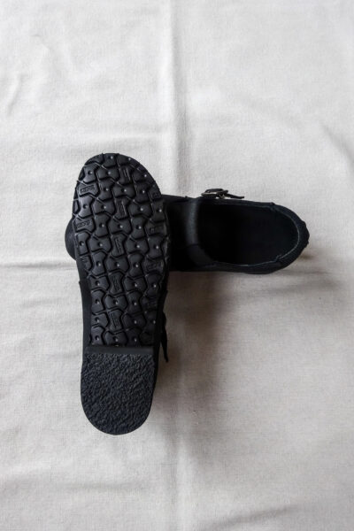 nakamura shoes T-01 Oiled  Velour Black