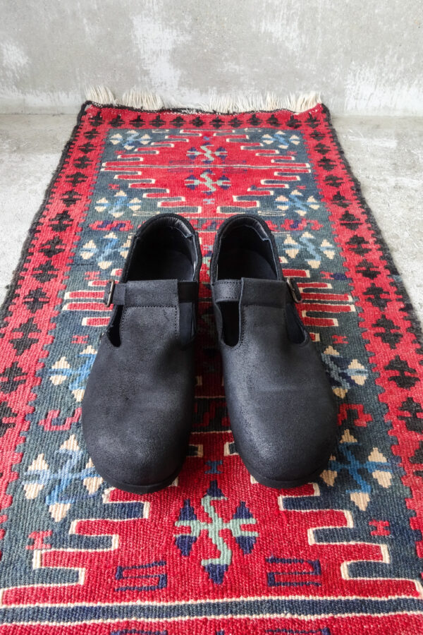 nakamura shoes T-01 Oiled  Velour Black