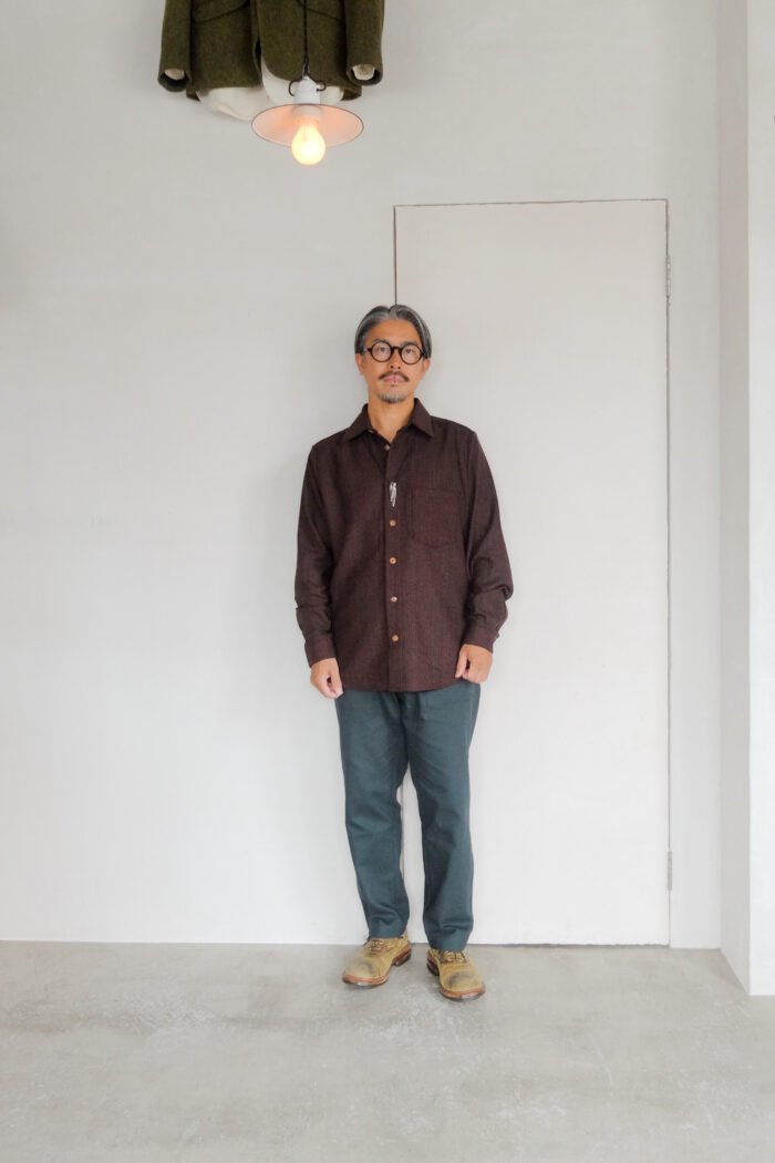 Frank Leder Dead Stock Limited Rare Vintage Fabric Wool Shirt