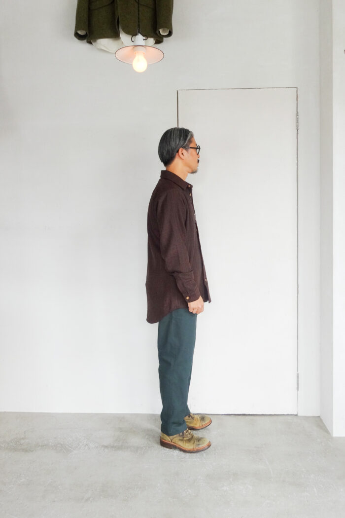 Frank Leder Dead Stock Limited Rare Vintage Fabric Wool Shirt