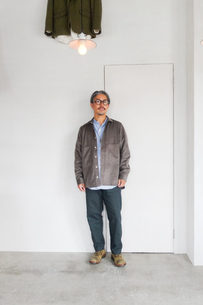QUILP MITCH Work Shirt Mini Corduroy Brown