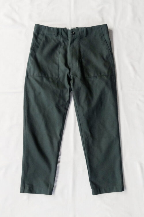 QUILP CARLOCK Easy Trouser British Dead Stock Fabric Teal