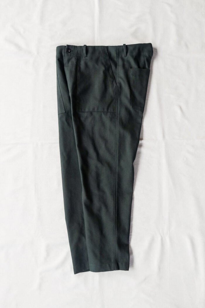 QUILP CARLOCK Easy Trouser British Dead Stock Fabric Teal