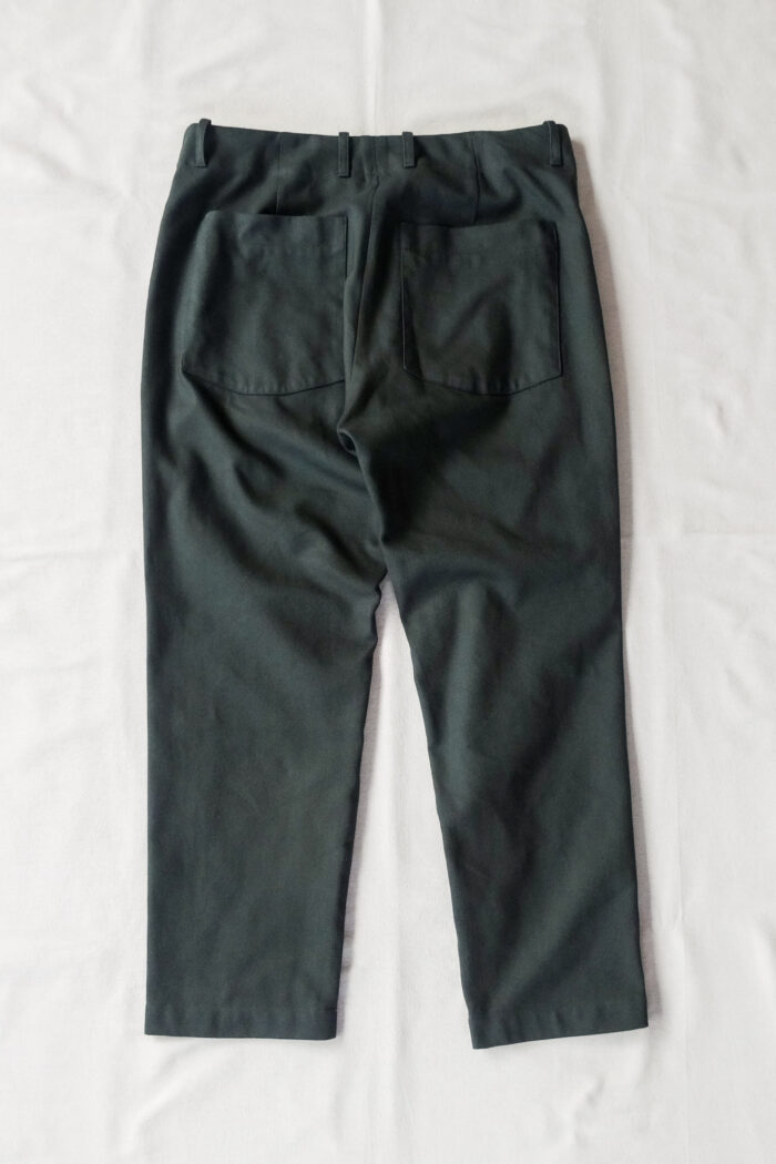 QUILP CARLOCK Easy Trouser British Dead Stock Fabric Teal