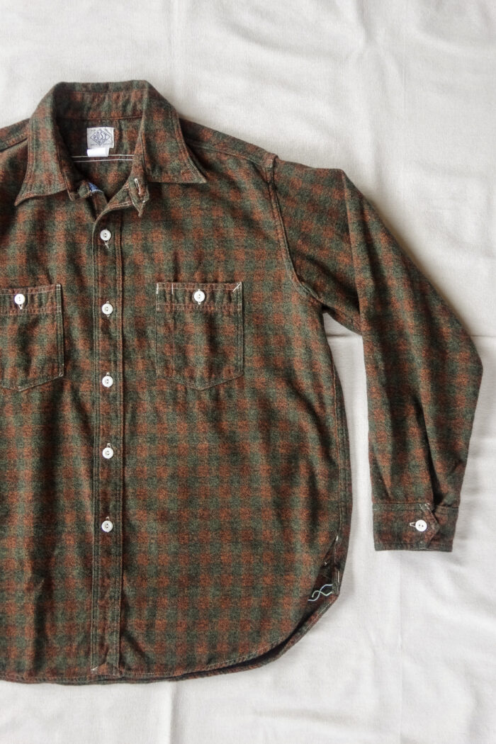 Post O’Alls St.Louis Cotton Flannel Plaid Orange Block
