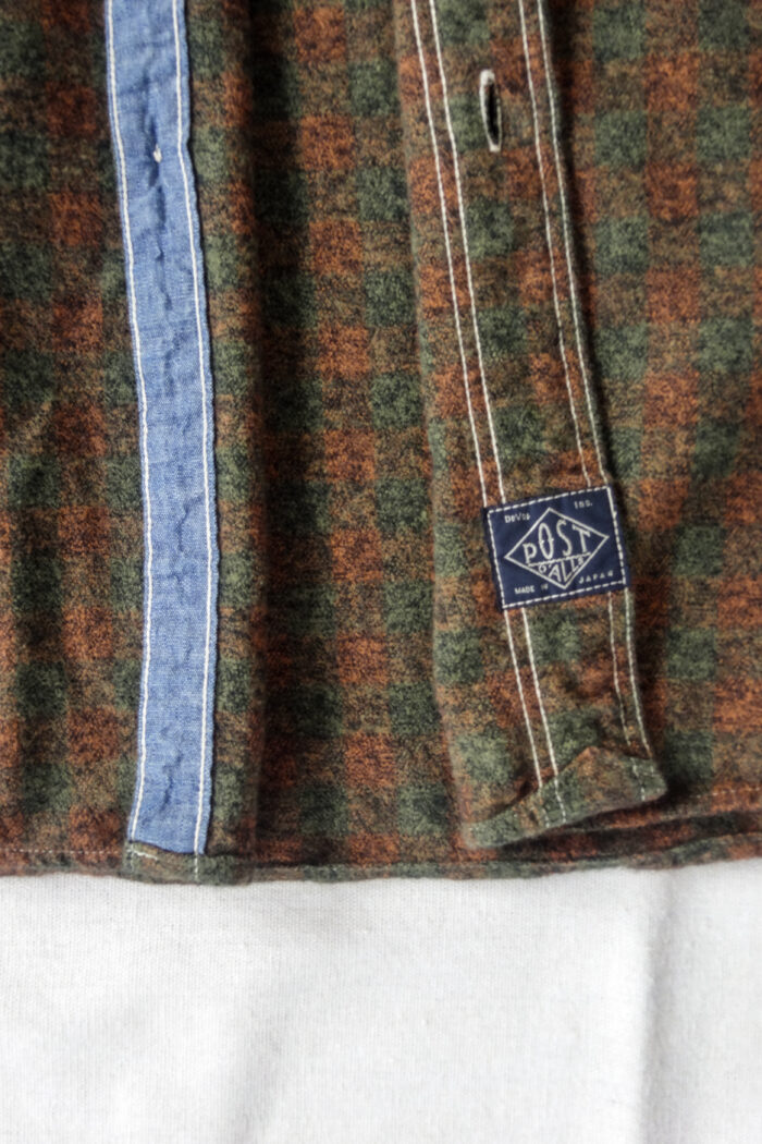 Post O’Alls St.Louis Cotton Flannel Plaid Orange Block