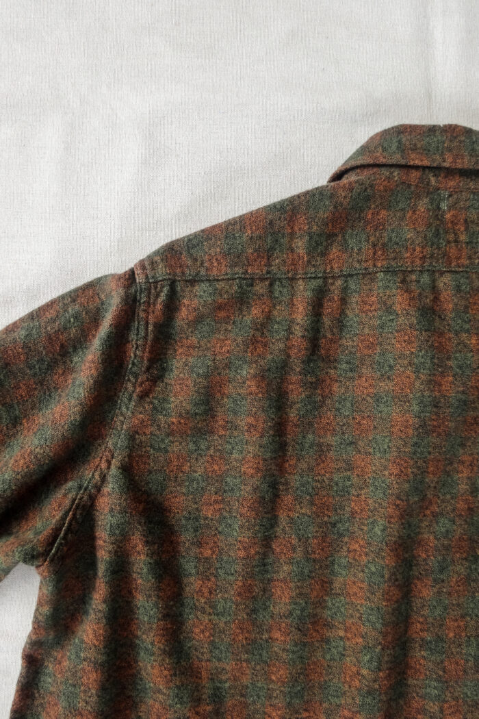 Post O’Alls St.Louis Cotton Flannel Plaid Orange Block