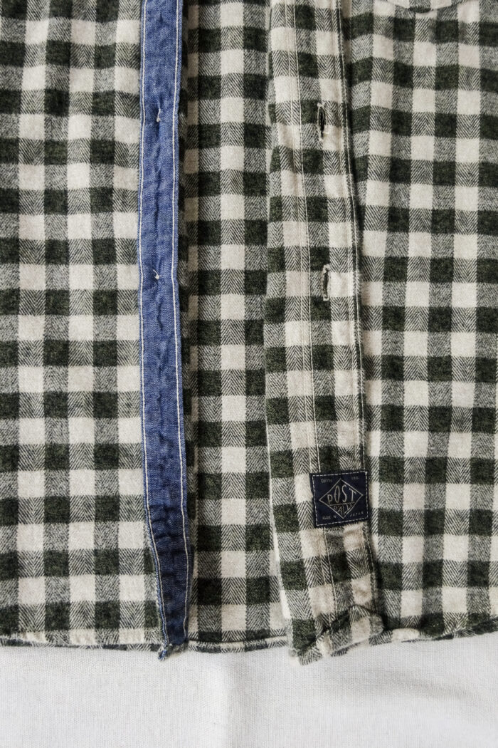 Post O’Alls St.Louis Cotton Flannel Plaid Olive Block