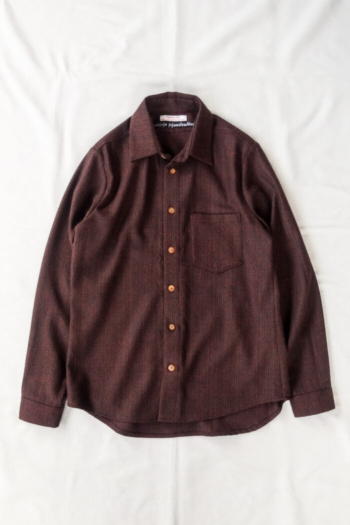 Frank Leder Dead Stock Limited Rare Vintage Fabric Wool Shirt